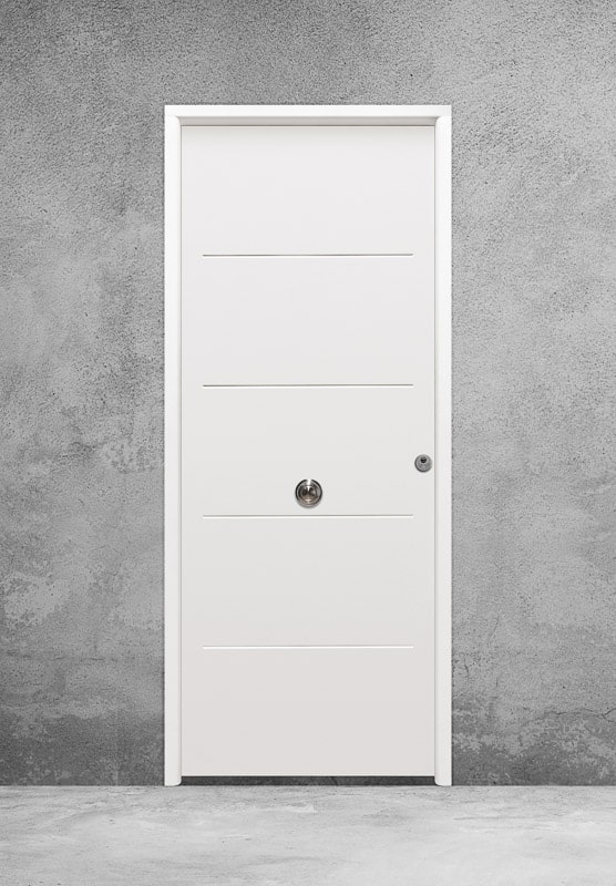 Puertas de seguridad en Madrid | puertas tht saga 100 portada modelo 1105 color blanco
