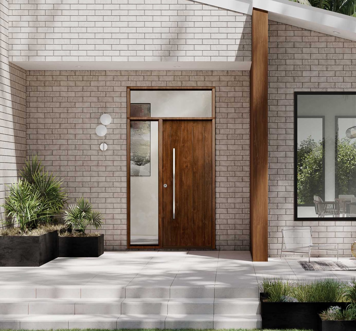 Puerta THT Modelo 1150 de la Saga 100 en acabado Roble Viejo